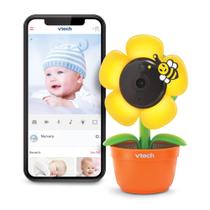 Câmera para bebês VTech RM9751 Yellow Daisy Smart Wi-Fi 1080p HD