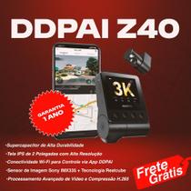 Câmera para carro DDPAI Z40 2K GPS integrado DashCam Supercapacitor Wifi Sensor Monitoramento 24horas Gravação Armazenamento Inteligente Frontal 1080p