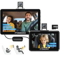 Câmera para Carro Infantil Itomoro ACZ419 Tela Dupla 5"+7" 1080P