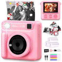 Câmera para crianças Enerhamp Instant Print com cartão de 32 GB 1080p