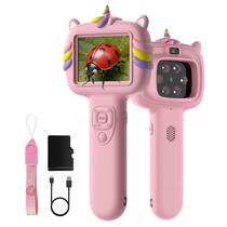 Câmera para Microscópio Trigowalt Tela de 2,4" Autofoco Rosa