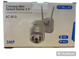 Camera Para Monitoramento IP Mini Speed Dome 2.5 Com Infra Vermelho Visão Noturna - ITBLUE