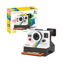 Câmera Polaroid Retrô Para Meninas, Mini Conjunto De Blocos De Montar 802 Peças, Modelo Vintage,