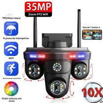 Câmera PTZ Externa 4K Com Wifi, Zoom De 10X, Rastreamento Automático, Visão Panorâmica Com Sete Câmera PTZ Externa 4K Com Wifi, Zoom De 10X, Rastreamento Automático, Visão Panorâmica Com Sete