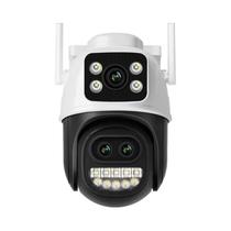 Câmera PTZ Wifi De 12MP 6K Com Lente Dupla, Zoom 8X, Detecção Humana Por IA, Câmera IP CCTV Externa