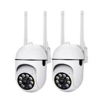 Câmera PTZ WiFi De 8MP Com Visão Noturna E Detecção De Movimento Para Vigilância Residencial Com 2 Câmera PTZ WiFi De 8MP Com Visão Noturna E Detecção De Movimento Para Vigilância Residencial Com 2