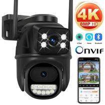 Câmera PTZ WiFi De 8MP Tela Dupla Rastreamento Automático Visão Noturna Vigilância Externa CCTV Câmera PTZ WiFi De 8MP Tela Dupla Rastreamento Automático Visão Noturna Vigilância Externa CCTV