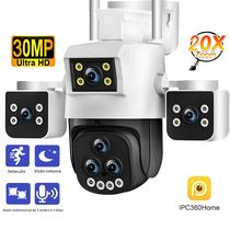 Câmera PTZ WiFi Externa De 30MP Com Zoom De 20X, Cinco Lentes, Visão Noturna, Detecção De Movimento Câmera PTZ WiFi Externa De 30MP Com Zoom De 20X, Cinco Lentes, Visão Noturna, Detecção De Movimento
