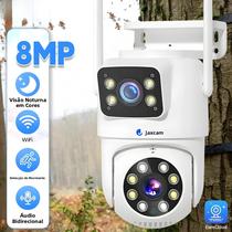 Câmera PTZ Wifi Sem Fio De 8MP Com Lente Dupla Para Monitoramento Externo E Rastreamento Automático