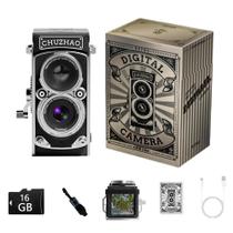 Câmera Retro Mini Digital Vintage 12MP 1080P FHD 16GB Câmera Retro Mini Digital Vintage 12MP 1080P FHD 16GB