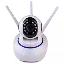 Camera Robo 3 Antenas Ip Wifi 360º 720p Sistema Yoosee/yyp2p
