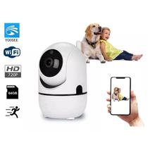 Camera Robô Ip Wifi Hd Babá Pet Sensor Movimento Automatico