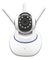 Câmera Segurança 3 Antenas Ip Onvif Wifi Orbitronic Branco