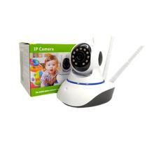 Câmera Segurança 3 Antenas Robo Baba Pet Ip Onvif Wifi Noturna