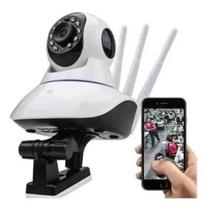Câmera Segurança 360 Graus Wifi Sistema Yoosee Ip C/ Alarme