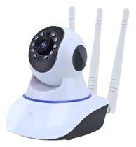 Câmera Segurança Babá Eletrônica Smart Ip Com 3 Antenas KAP-S069 - NoBrand