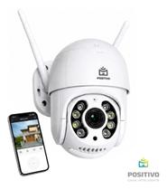 Câmera Segurança Externa Positivo 360º Full HD WiFi IP66 Visão Noturna, Detecção de Movimento e Áudio Bidirecional Câmera Segurança Externa Positivo 360º Full HD WiFi IP66 Visão Noturna, Detecção de Movimento e Áudio Bidirecional