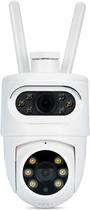 Câmera Segurança Externa WiFi Dual Dome Alexa/Google EKaza