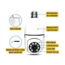 Camera Seguranca Inteligente Ip Wifi Soquete Bm-ip177 - Bmax