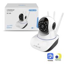 Câmera Segurança Ip 1080p 2.0 Megapixel Wifi Audio 3 Antenas Cor Branco