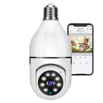 Camera Seguranca Ip 360 Lampada Wi-fi Visao Noturna Audio Hd