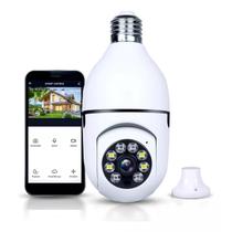 Câmera Segurança IP Lâmpada WiFi com Visão Noturna Eficiente