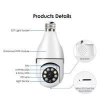 Câmera segurança ip lâmpada wifi full hd visão noturna