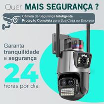 Câmera Segurança Ip Wifi Com Lente Dupla Icsee 4k Sirene Alarme E Áudio Monitoramento Câmera Segurança Ip Wifi Com Lente Dupla Icsee 4k Sirene Alarme E Áudio Monitoramento