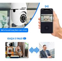 Câmera Segurança Lâmpada 360 Wifi Ip Full Hd Visão Noturna - Smart Câmera E27