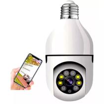 Câmera Segurança Lâmpada WiFi 1080p Full HD 360 Visão Noturna Monitoramento App Celular Câmera Segurança Lâmpada WiFi 1080p Full HD 360 Visão Noturna Monitoramento App Celular