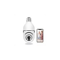 Camera segurança lampada yoosee panoramica wifi smart
