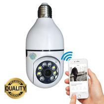 Camera Segurança Panoramica Lampada E27 Wifi Espia Com Rastreio de Movimento