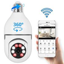 Câmera Segurança Prova Dágua Infravermelho Lâmpada Sem Fio - JORTAN