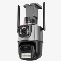 Câmera Segurança Wifi 6MP 4K Lente Dupla PTZ Visão Noturna Colorida IP66 Câmera Segurança Wifi 6MP 4K Lente Dupla PTZ Visão Noturna Colorida IP66