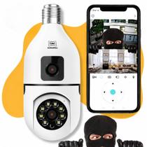 Câmera Segurança Wifi Dupla Lentes Lâmpada Visão Noturna 360 HAIXIA Câmera Segurança Wifi Dupla Lentes Lâmpada Visão Noturna 360 HAIXIA