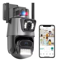 Câmera Segurança Wifi Ip Lente Dupla 2x 3mp Externa 360 A prova Dágua Câmera Segurança Wifi Ip Lente Dupla 2x 3mp Externa 360 A prova Dágua