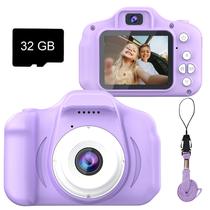 Câmera selfie infantil Dylanto Upgrade HD 1080P Video 32GB roxa Câmera selfie infantil Dylanto Upgrade HD 1080P Video 32GB roxa