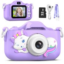 Câmera selfie infantil Goopow Digital Video 32GB Cartão SD 3-9Y