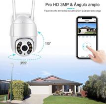 Camera Smart Dome IP Wifi Banda Larga Monitoramento 24H Via Aplicativo ICSEE Por Celular