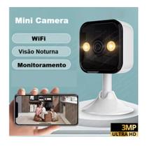 Câmera Smart Mini Wifi Visão Noturna + Áudio e APP