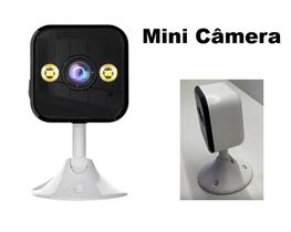 Câmera Smart Mini Wifi Visão Noturna + Áudio e APP