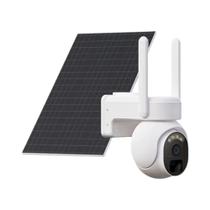 Câmera Solar 2K HD Externa Com Wifi, Bateria, Detecção Humana PIR E Visão Noturna Colorida Para