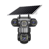 Câmera Solar IP V380 pro À Prova d'Água Com 3 Lentes HD 15 MP Visão Noturna Áudio Bidirecional 4G Câmera Solar IP V380 pro À Prova d'Água Com 3 Lentes HD 15 MP Visão Noturna Áudio Bidirecional 4G