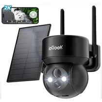 Câmera Solar Sem Fio Externa 2K IeGeek 360 WIFI Sem Fio Colorida Visão Noturna Bateria De 5200mAh
