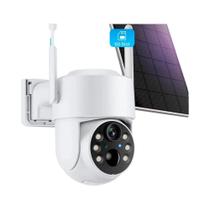 Câmera Solar Sem Fio Para Exterior 4MP Wifi Detecção Humana 1080P HD Bateria Recarregável De 7800mAh