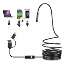 Câmera Sonda Endoscópica Android Prova Água Foto Inspeção 5M