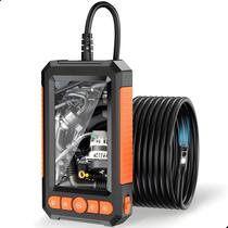 Câmera Sonda Endoscópio Inspeção Cabo 5m Tela 2 Lentes HD Oficina Carro Veicular Prova d'Água M-C43B