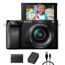Câmera Sony A6100 24.2mp 4k Wifi Kit Lente 16-50mm OSS