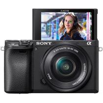 Câmera sony a6400 mirrorless kit com lente 16-50mm