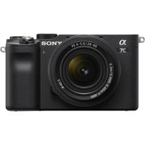 Câmera sony a7c mirrorless com lente 28-60mm preta ilce7cl/b